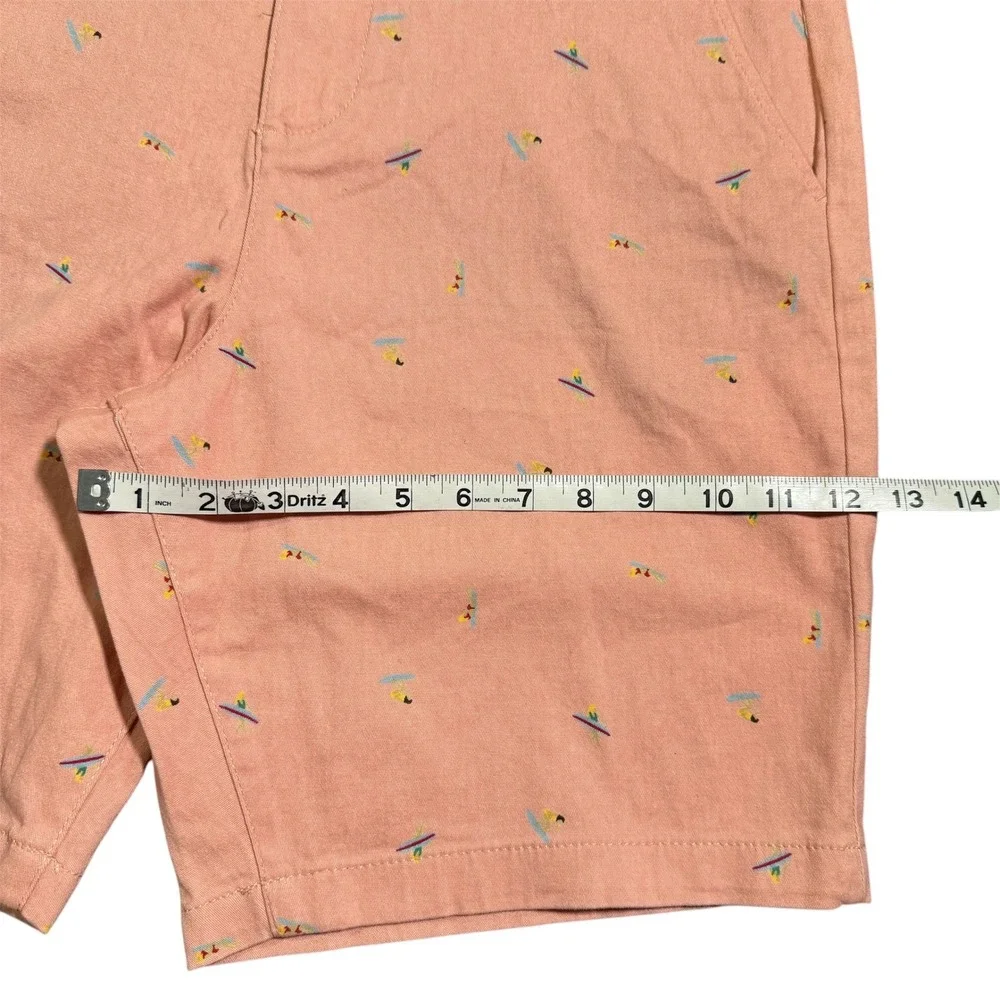 JACHS Bleeker‎ Surfboard Print Shorts Casual Summer Size 32 Vacation Beach Fest